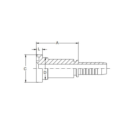 87311-SAE Brida 3000PSI Cono 61